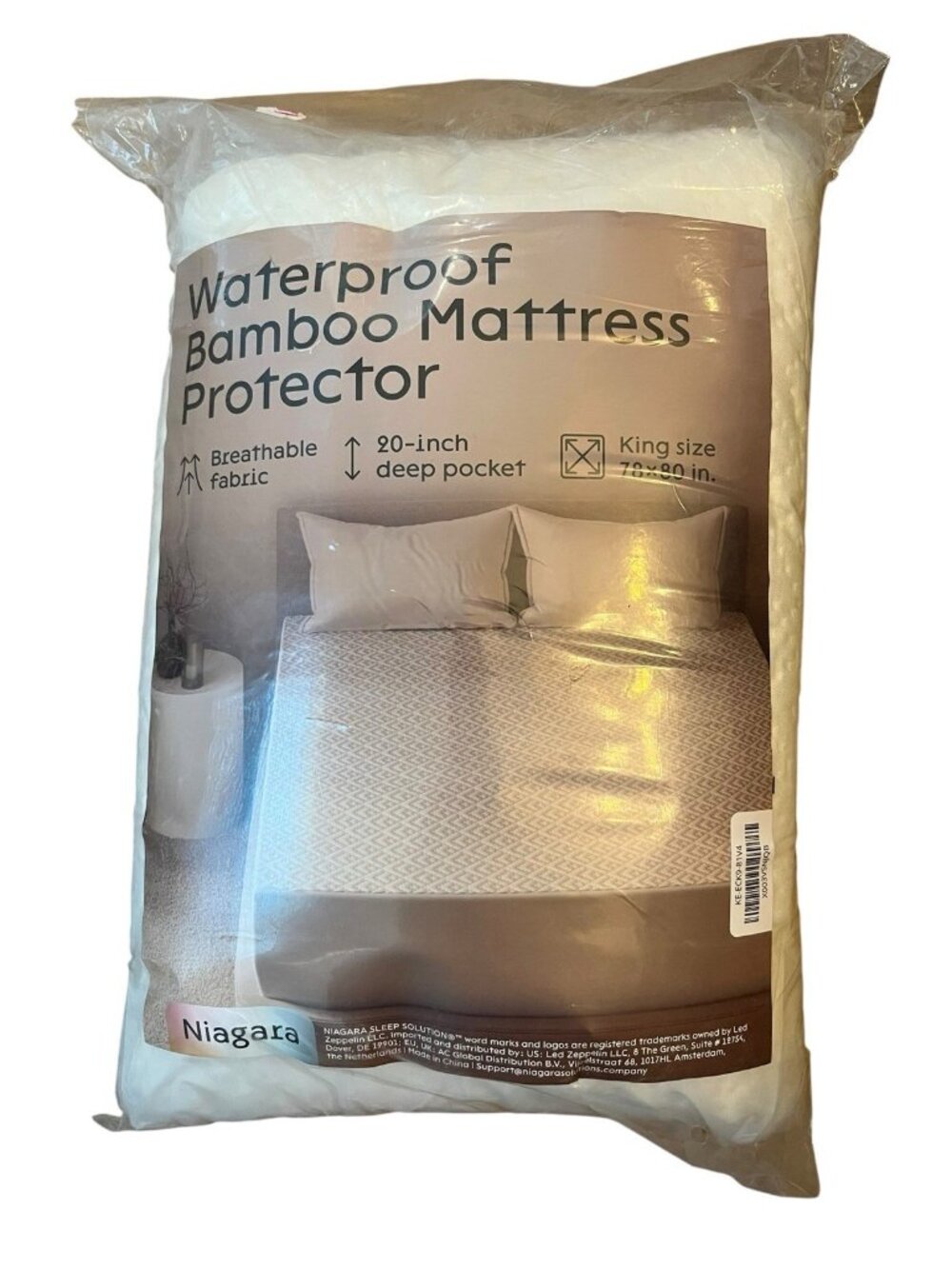 King Size Waterproof Bamboo Mattress Pad Topper Protector Niagara New